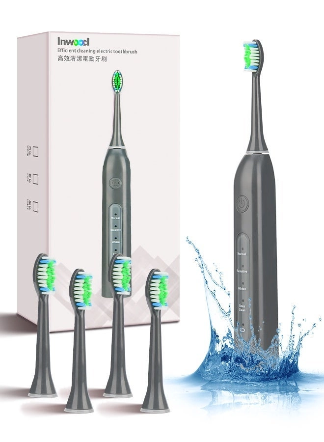 YWD-TB36-WH - 40000 VPM 4 Brush Heads USB Wireless Charging