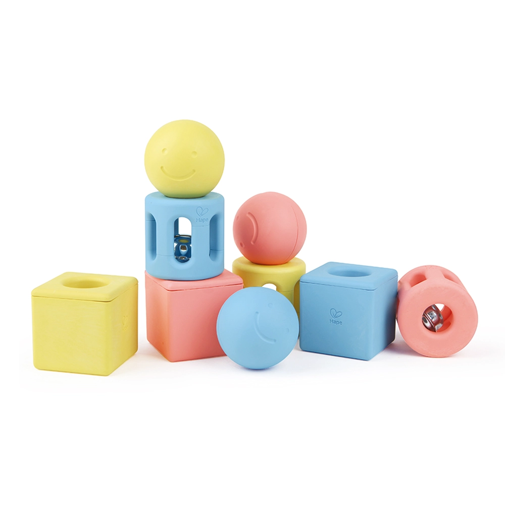 Hape Geometric Rattle - 0 months rice-based materials 3 piece(s)