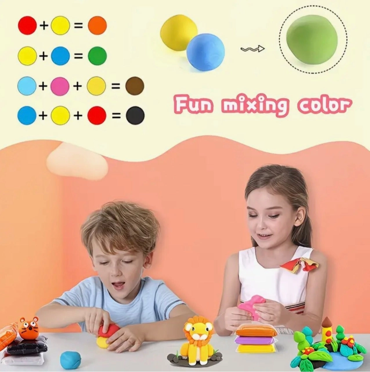 Modeling Clay Set - 36 Colors 3 Tools 36 pcs.