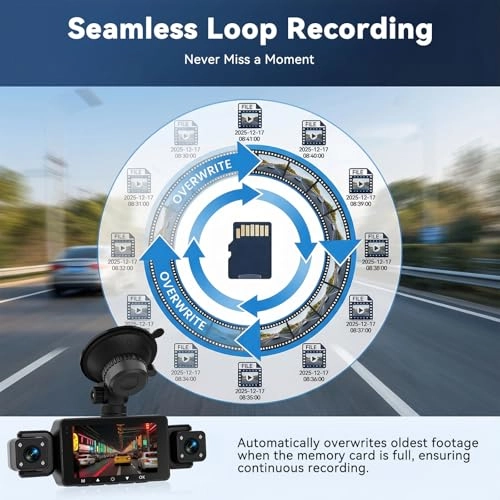 4-Channel Dash Cam - 1080P