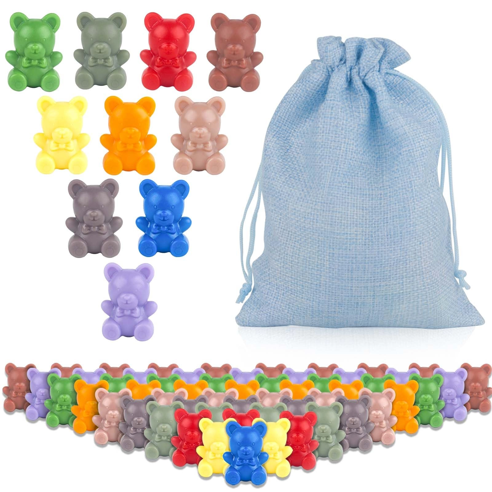 XINHUIDALSQ Counting Bears - 3 years and up 100 pieces