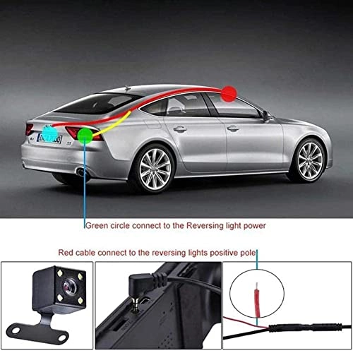 5 Pin HD Car Rear View Camera - Night Vision RCA 720p