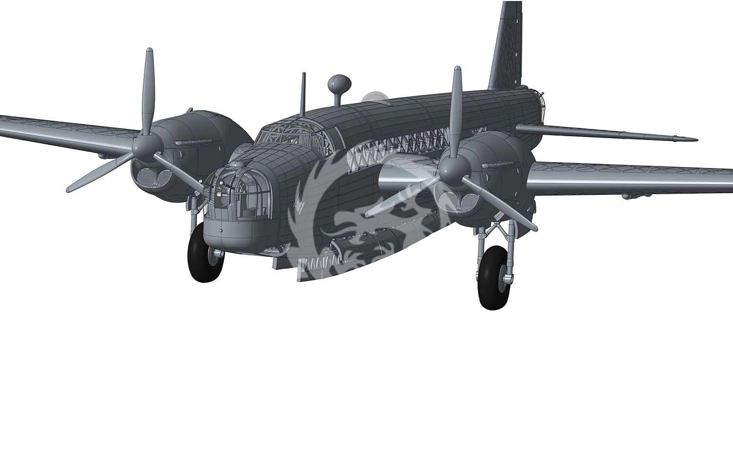 Vickers Wellington Mk.II Model Kit (A08021) - 1:72