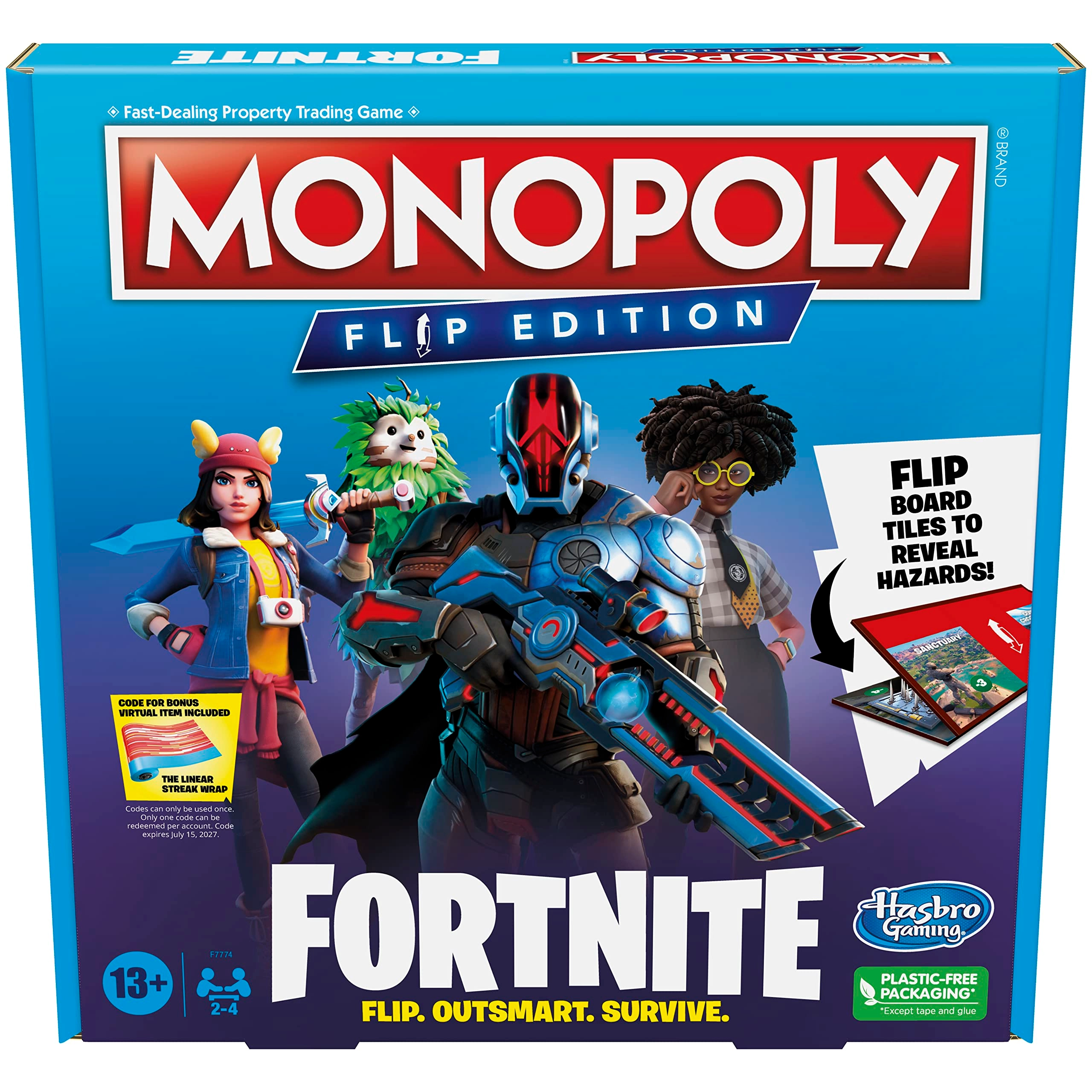 Hasbro MONOPOLY Flip Edition: Fortnite