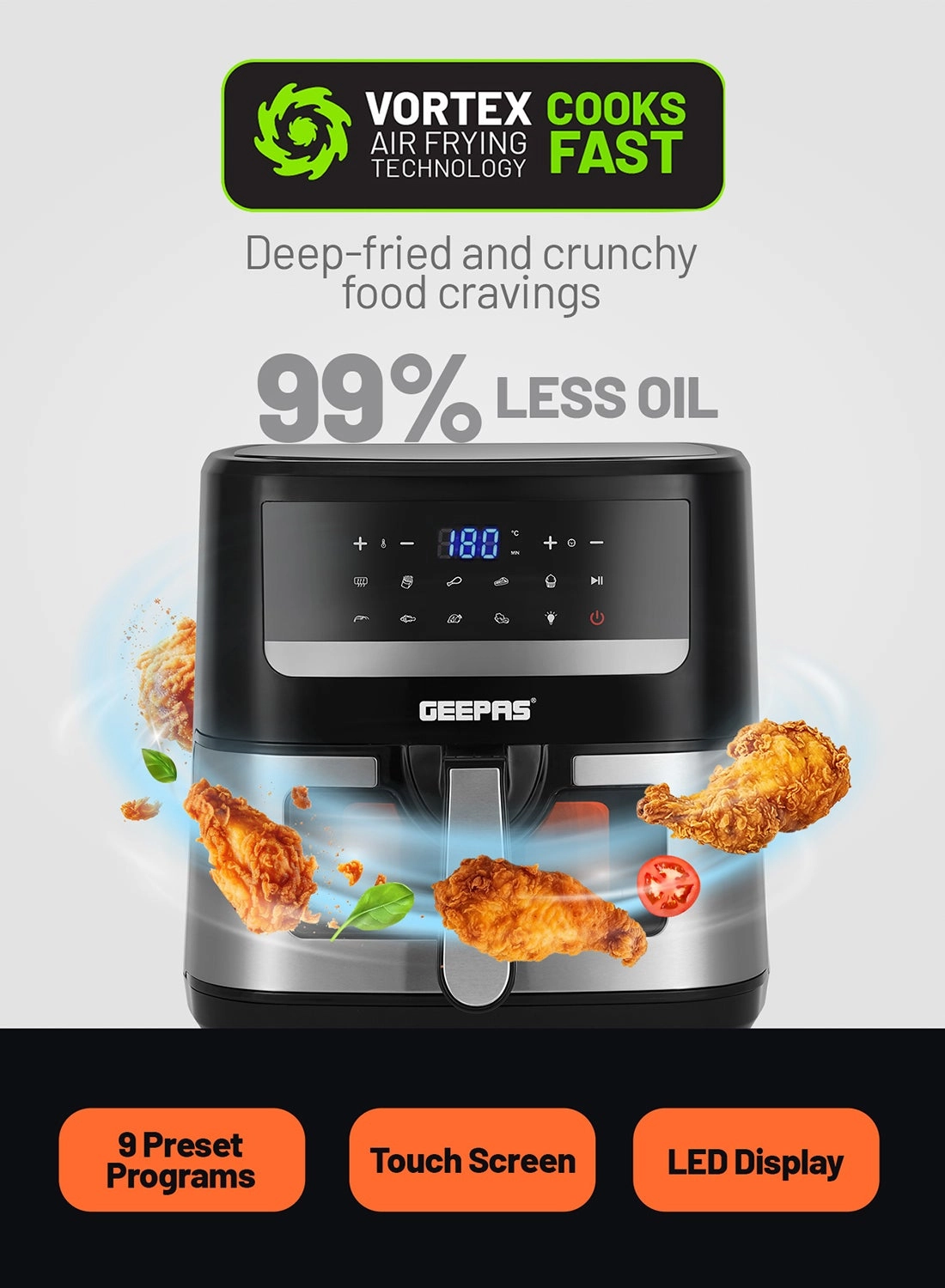 Double Heating Digital Air Fryer GAF37543