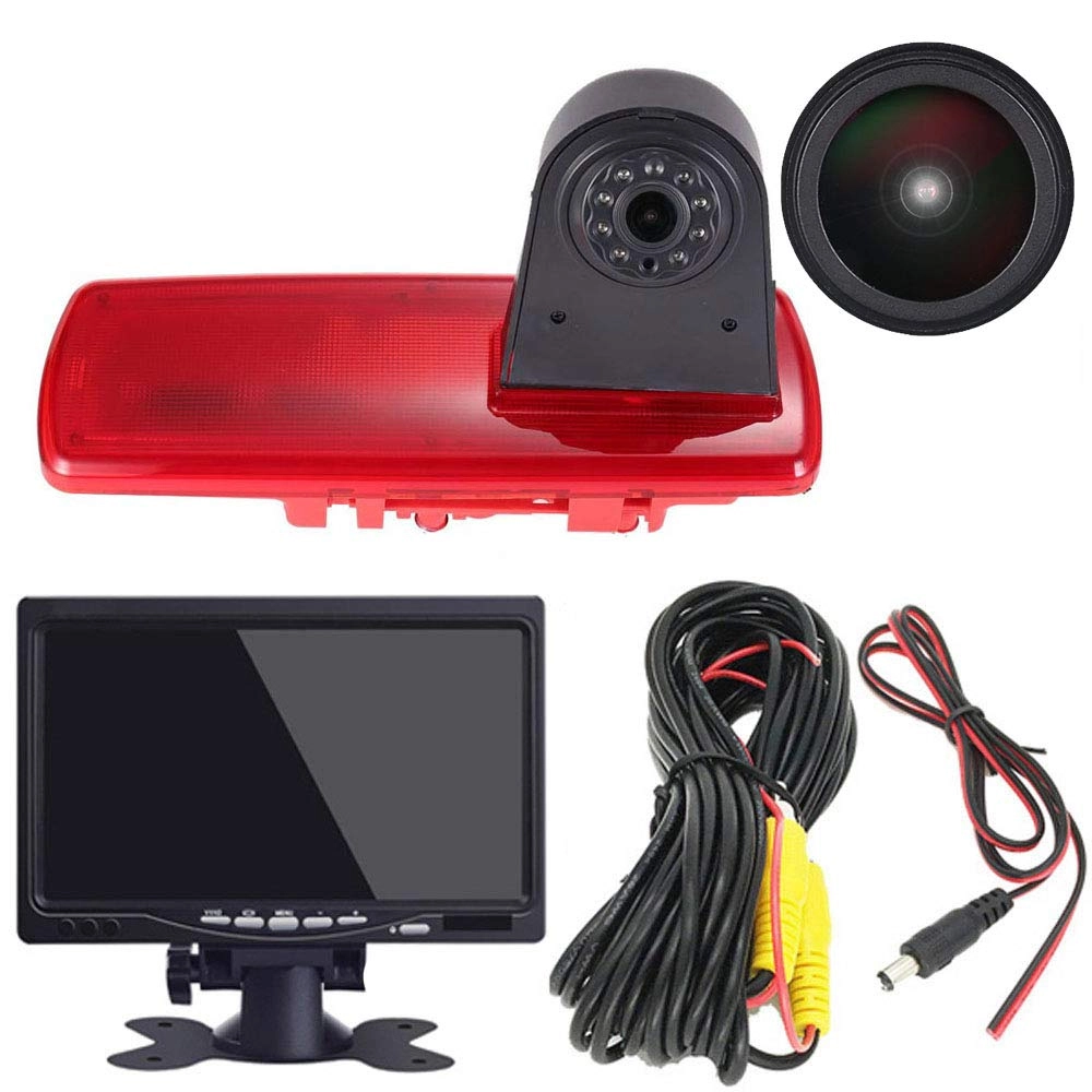 Brake Light Reversing Camera + Rear View Mirror Monitor - Night vision 628 x 586 pixels