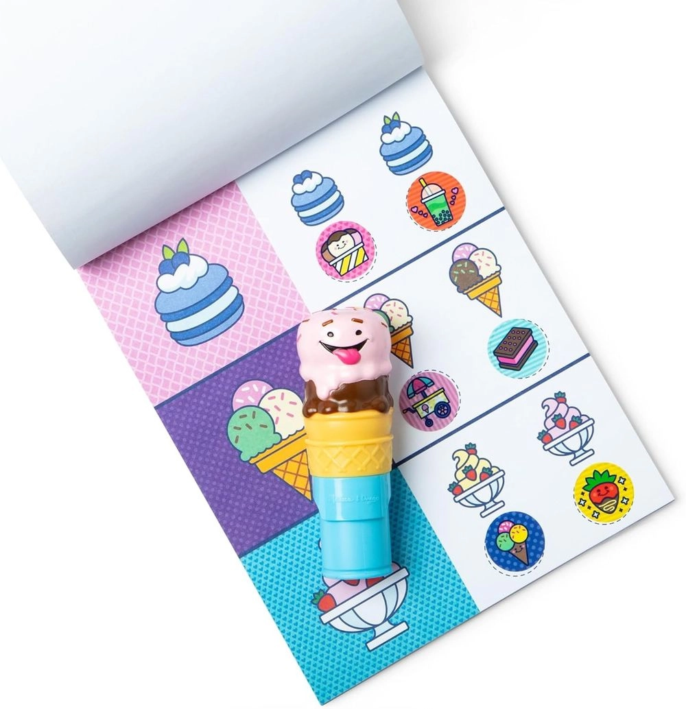 Ice Cream Activity Sticker Book Sticker Stamper 300 pcs