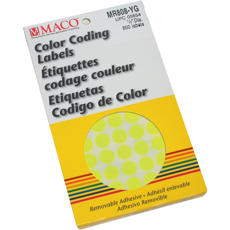 Color Coding Labels - 768 Labels .25 in ( 6.35 mm )