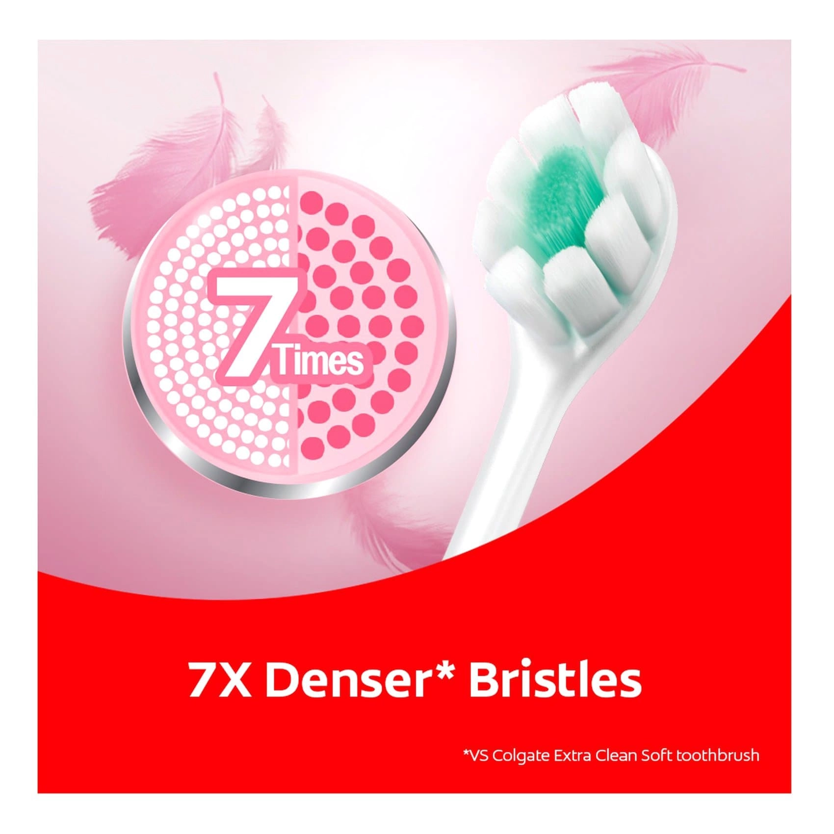 Foamsoft - Super Dense Thin Bristle 2-Piece Pack