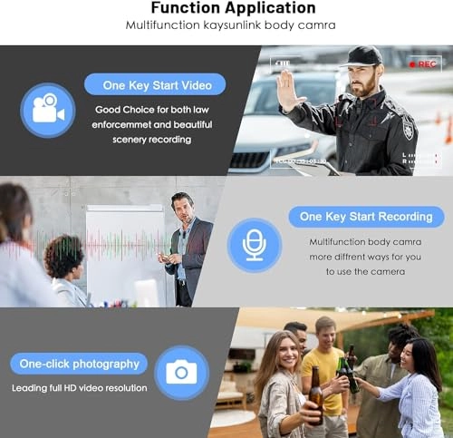 Upgraded1.4 Screen Body Camera - 1440p 128GB