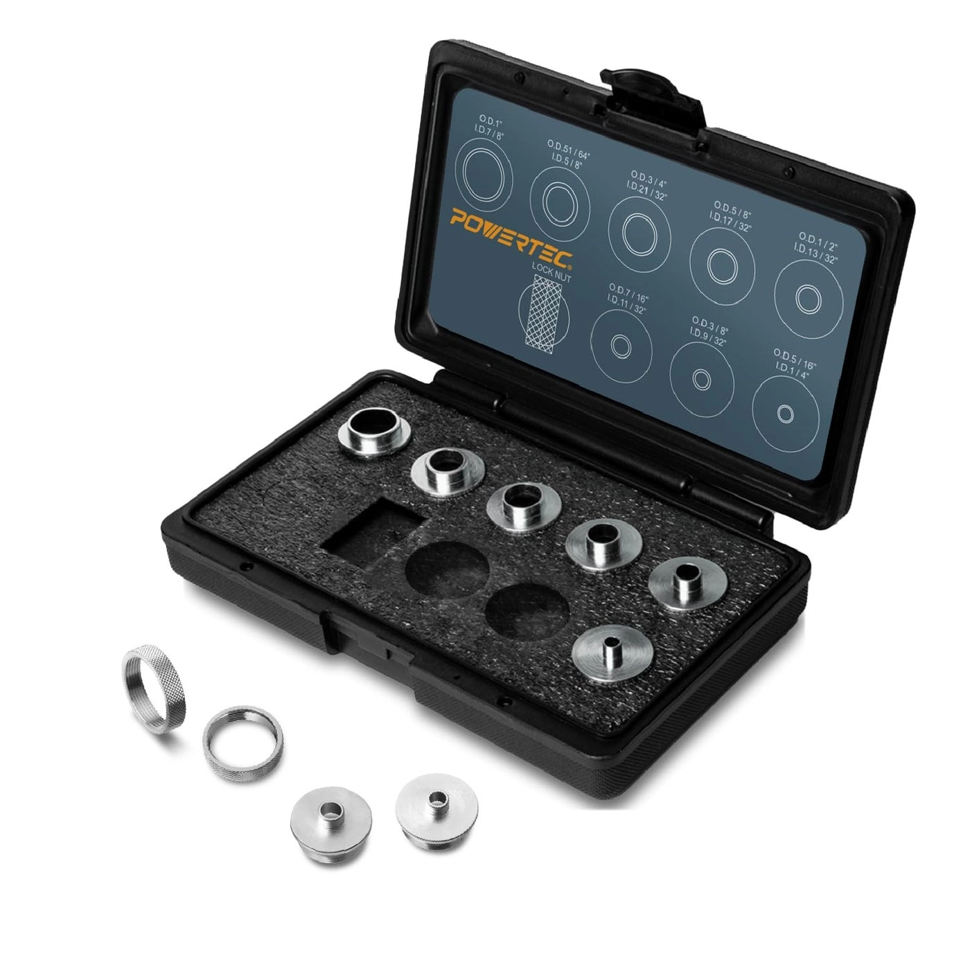 Powertec Router Guide Set - 10 Pcs