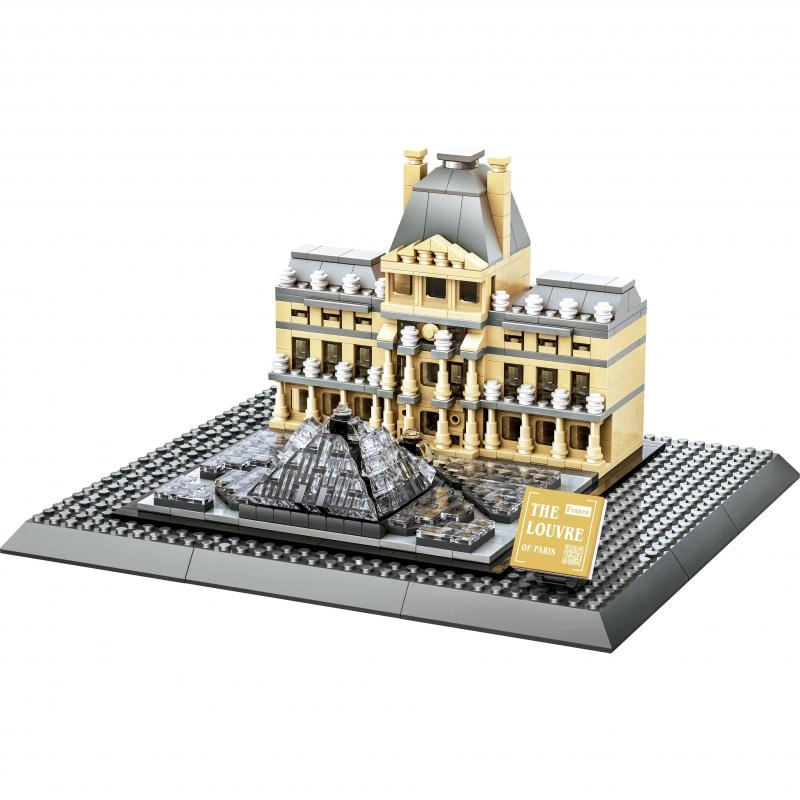 Bloci Museum Louvre in Paris France 3D Puzzle (4213) - 785 pcs