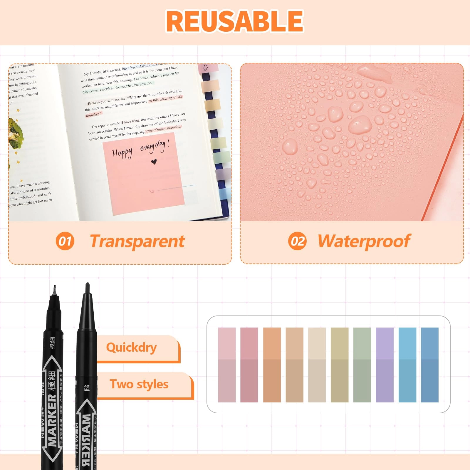 Book Annotation Kit - 39 Pcs