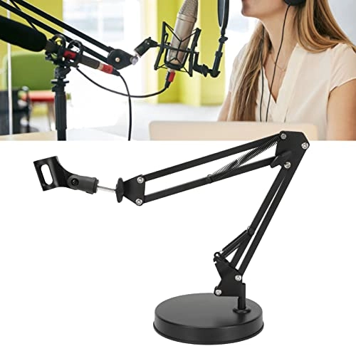 Microphone Arm Stand - Adjustable Boom Arm 1/4 Screw Hole
