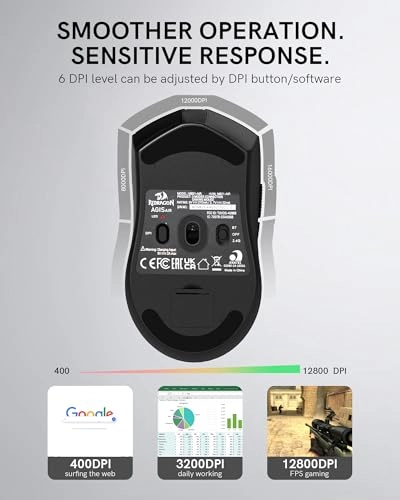 M821-AIR Wireless Gaming Mouse - Tri-Mode