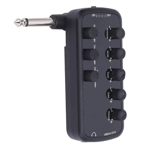 Guitar Headphone Amplifier - USB Rechargeable Delay Reverb