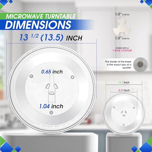 Glass Turntable Tray - 13.5 inches