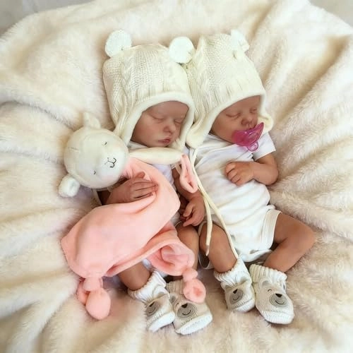 Reborn Baby Doll - 18 Inch Silicone Girl Sleeping Ages 3+