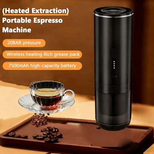 Portable Coffee Maker - 2 in 1 7500mAh 20BAR