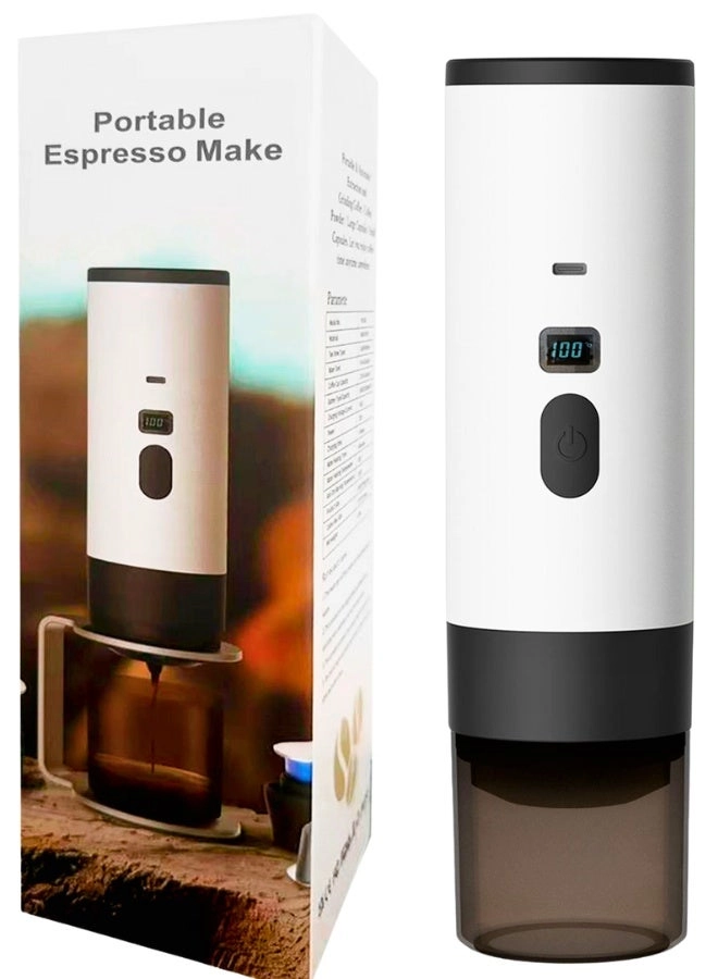 Portable Self-Heating Coffee Maker - Wireless Fast Brewing LCD Display 50 Cups Capacity