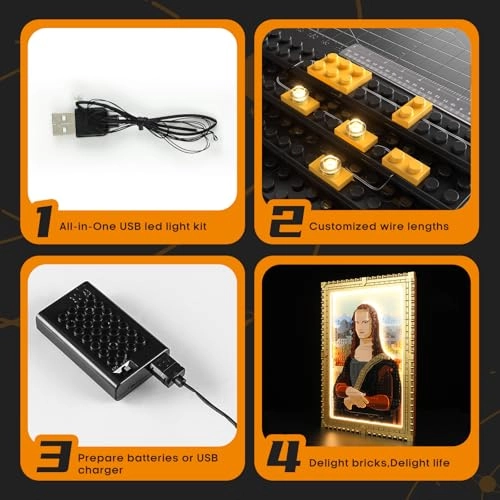 31213 Mona Lisa - Led Lighting Kit Compatible with Lego