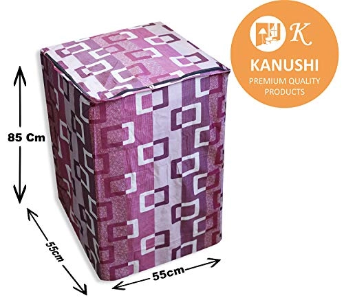 Top Load Fully Automatic Washing Machine Cover - Maroon For 6 kg, 6.5 kg, 7 kg, 7.5 kg