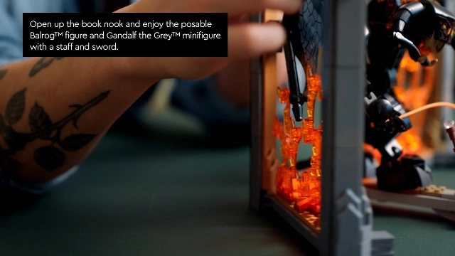 The Lord of the Rings: Balrog Book Nook (10367) - Icons