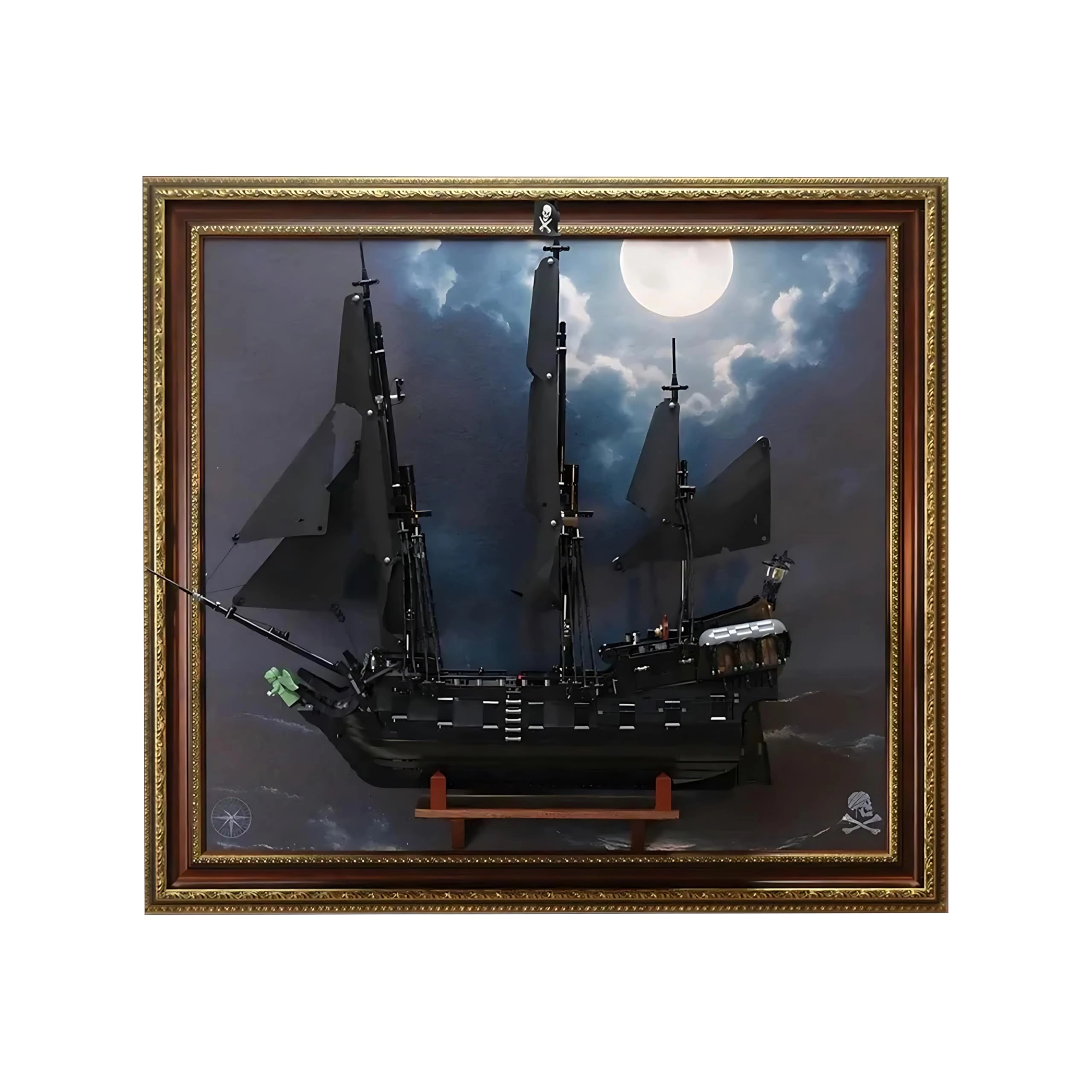 Wall Mount Display Stand - Compatible with 10365 Walnut wood