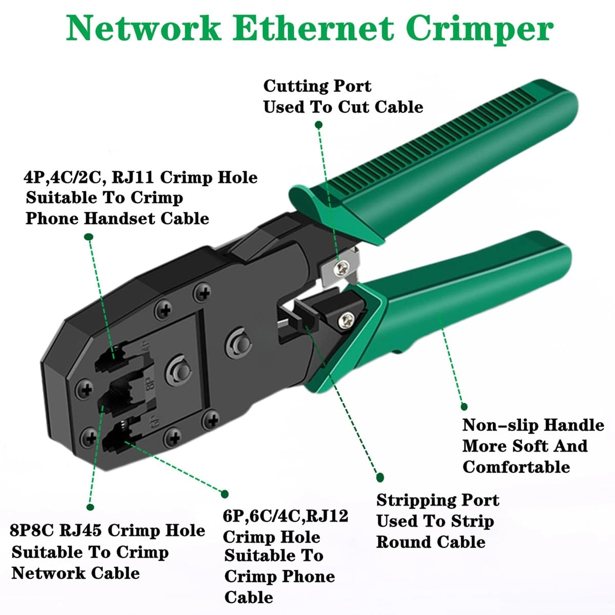 Network Tool Kit - rj45 rj11 rj12 10/100BaseT