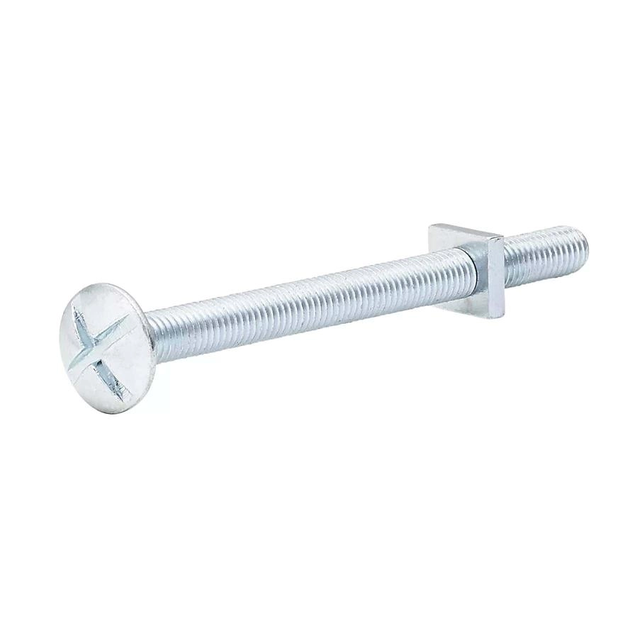 Square Coach Nut & Bolt - 100 mm M8