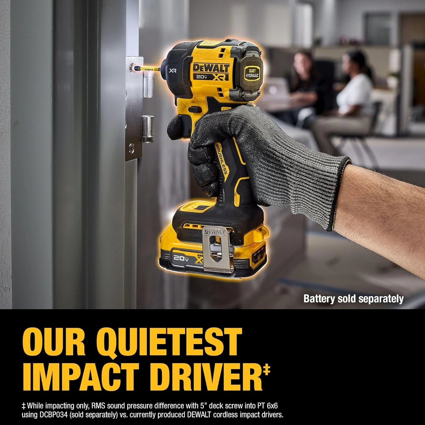 Quiet Hydraulic Impact Driver - 20V MAX XR 1/4 Inch Cordless