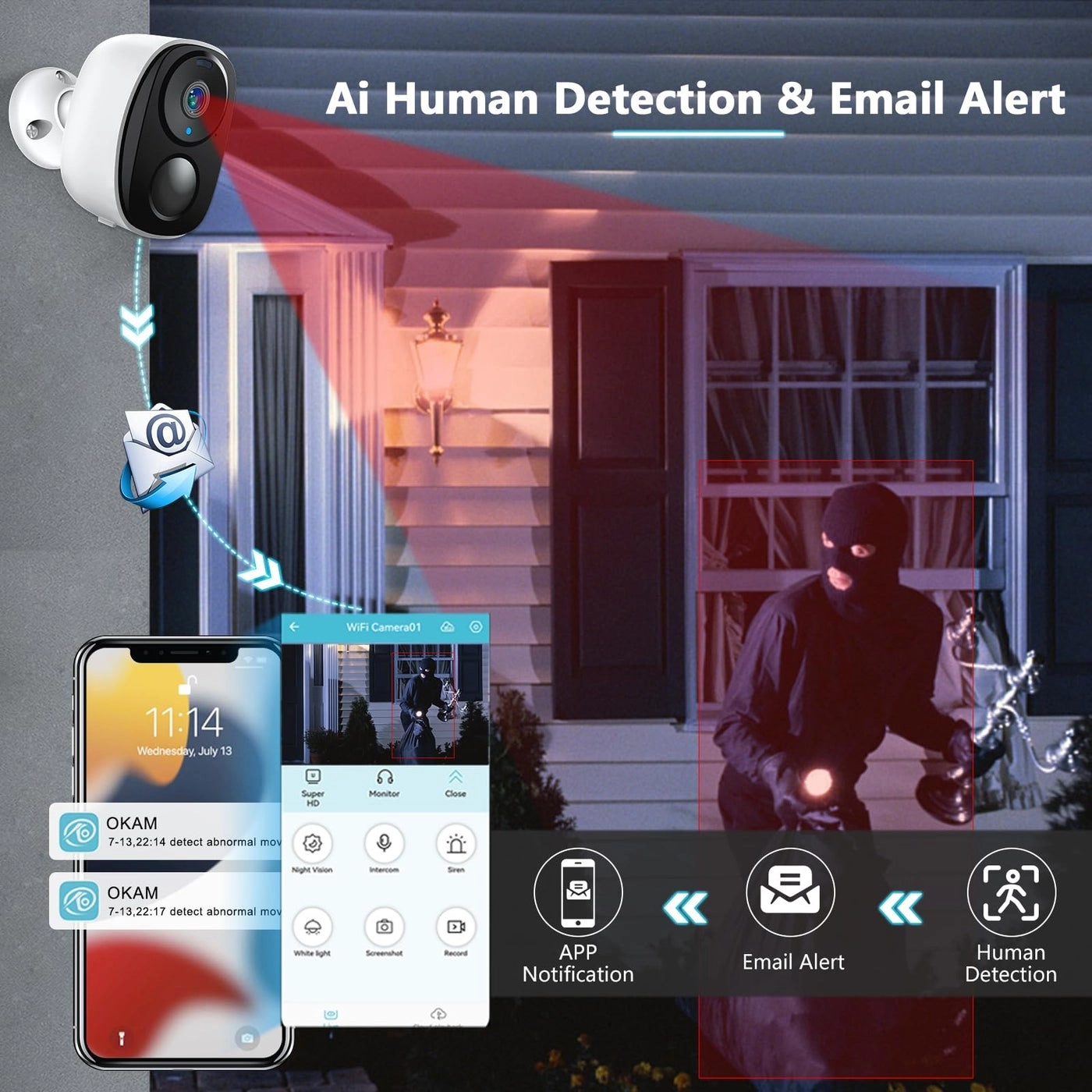 Wireless Security Camera 2K
