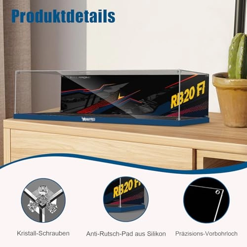 Acrylic Display Case for LEGO Oracle Red Bull Racing RB20 F1 Racing Car 42206