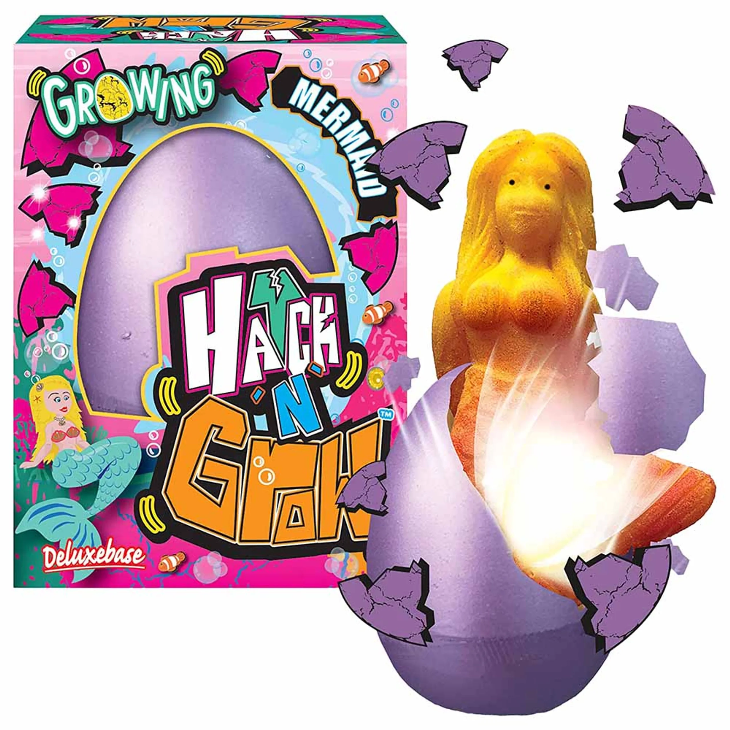 Deluxebase Hatch ' N' Grow - Mermaid 4.3inch Ages 4+