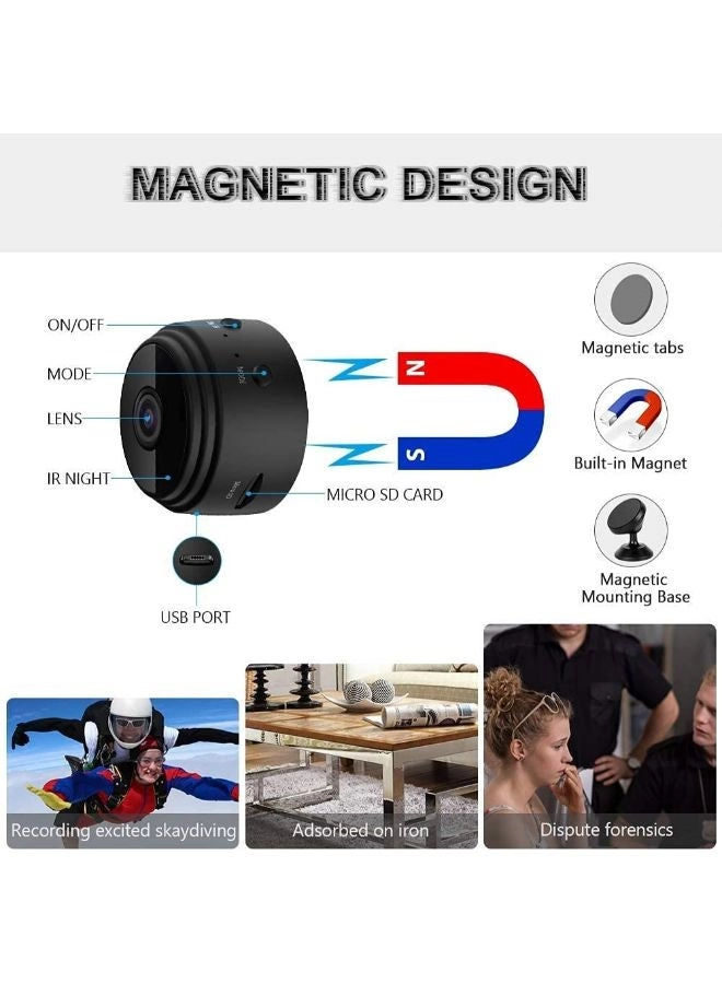 Magnetic Mini Security Camera - 1080P 30fps
