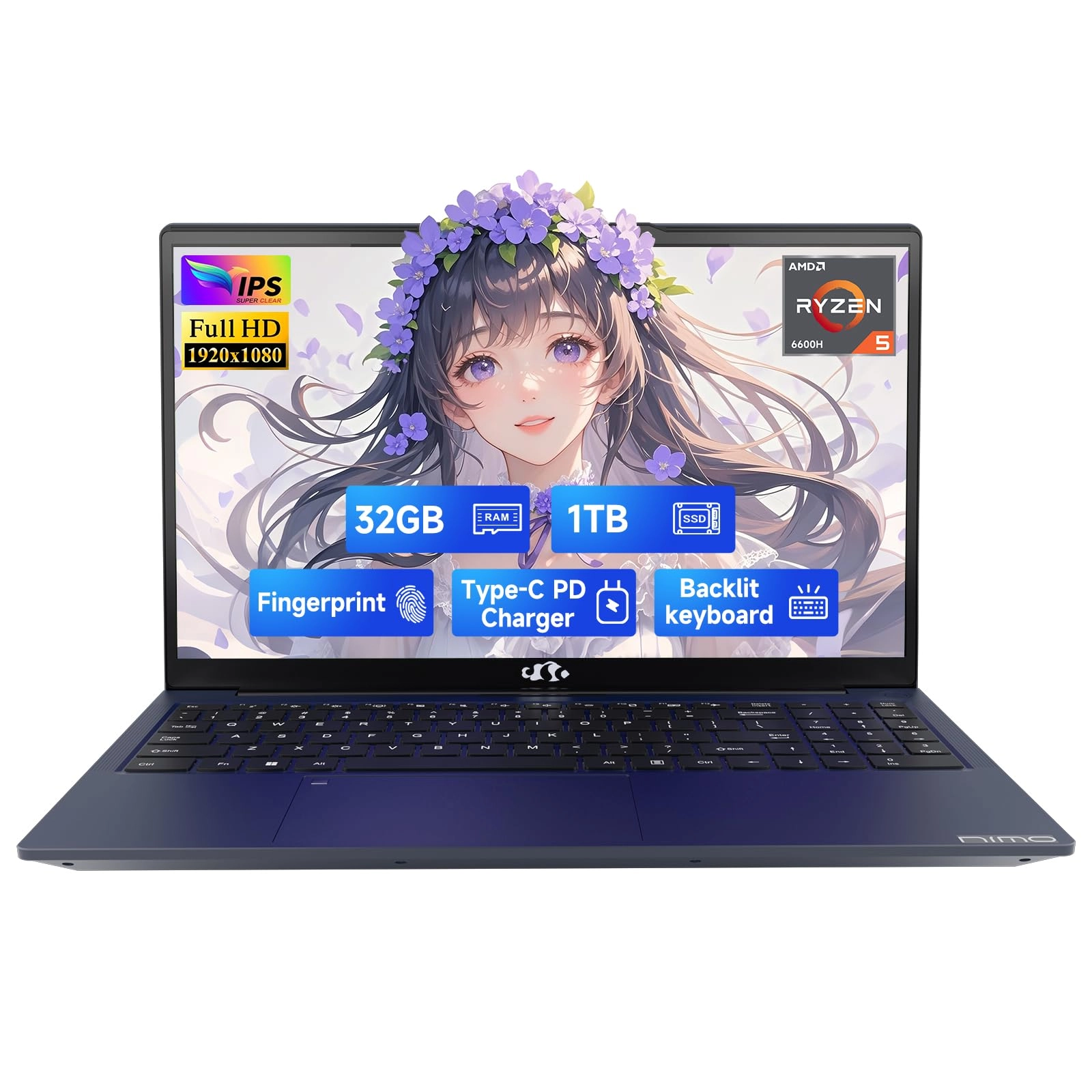 Nimo N153 N153 - 15.6'' Ryzen 5-6600H 32GB DDR5 1TB SSD