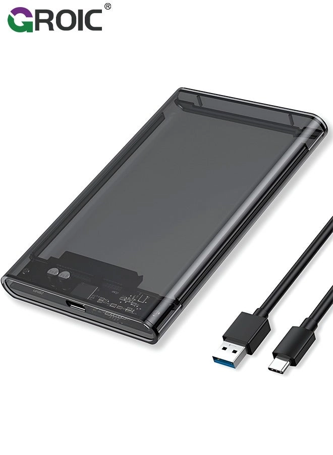 GROIC Hard Drive Enclosure - USB 3.1 Gen 1 SATA III 2.5 inch