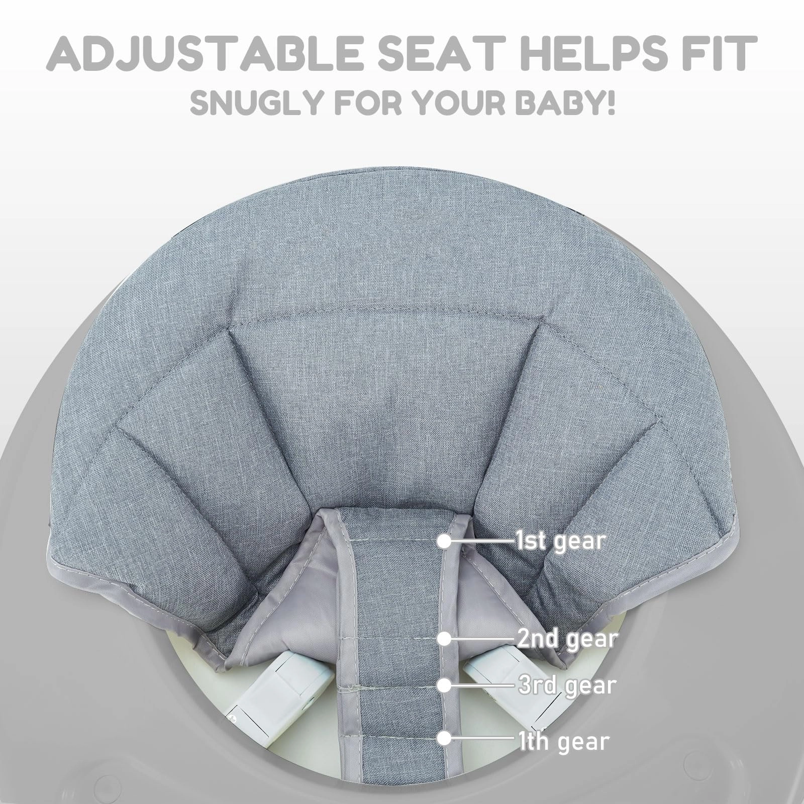 Baby Walker - Foldable 5-Position Height Adjustable