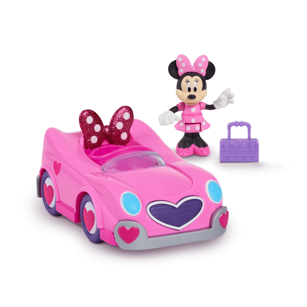 Minnie Mouse Vehicle & Figure Set - 3-inch figure Trunk opens
