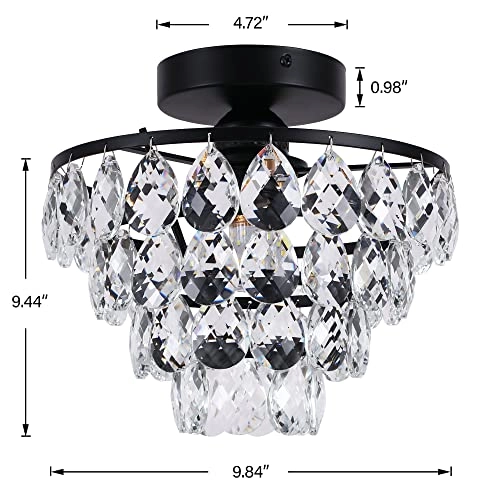 Mini Small Crystal Ceiling Lamp - Dimmable