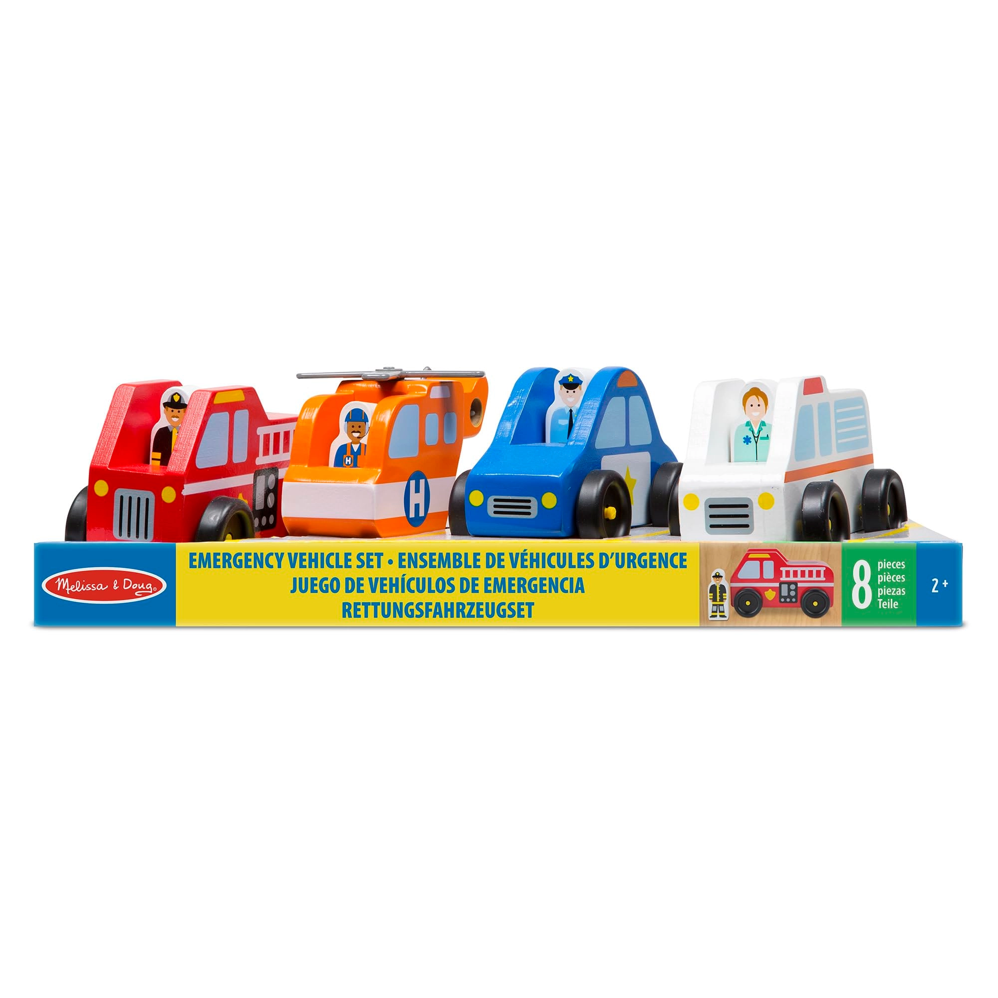 Emergency Vehicle Set - 8 pcs