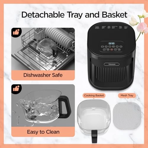 Glass Air Fryer 4208BD-2A-VC