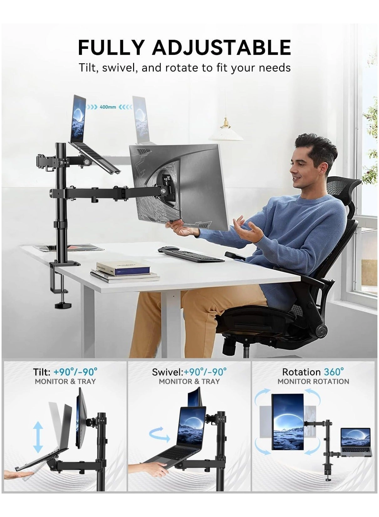 SS02-42DL - Dual 32inch 75x75mm 100x100mm