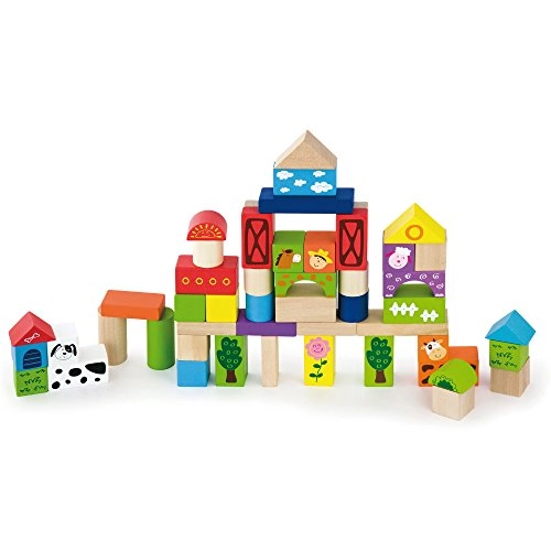 Wooden Blocks - Farm 50pcs