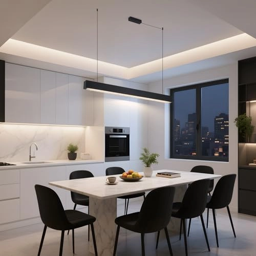 Modern LED Strip Chandelier - up to 100cm