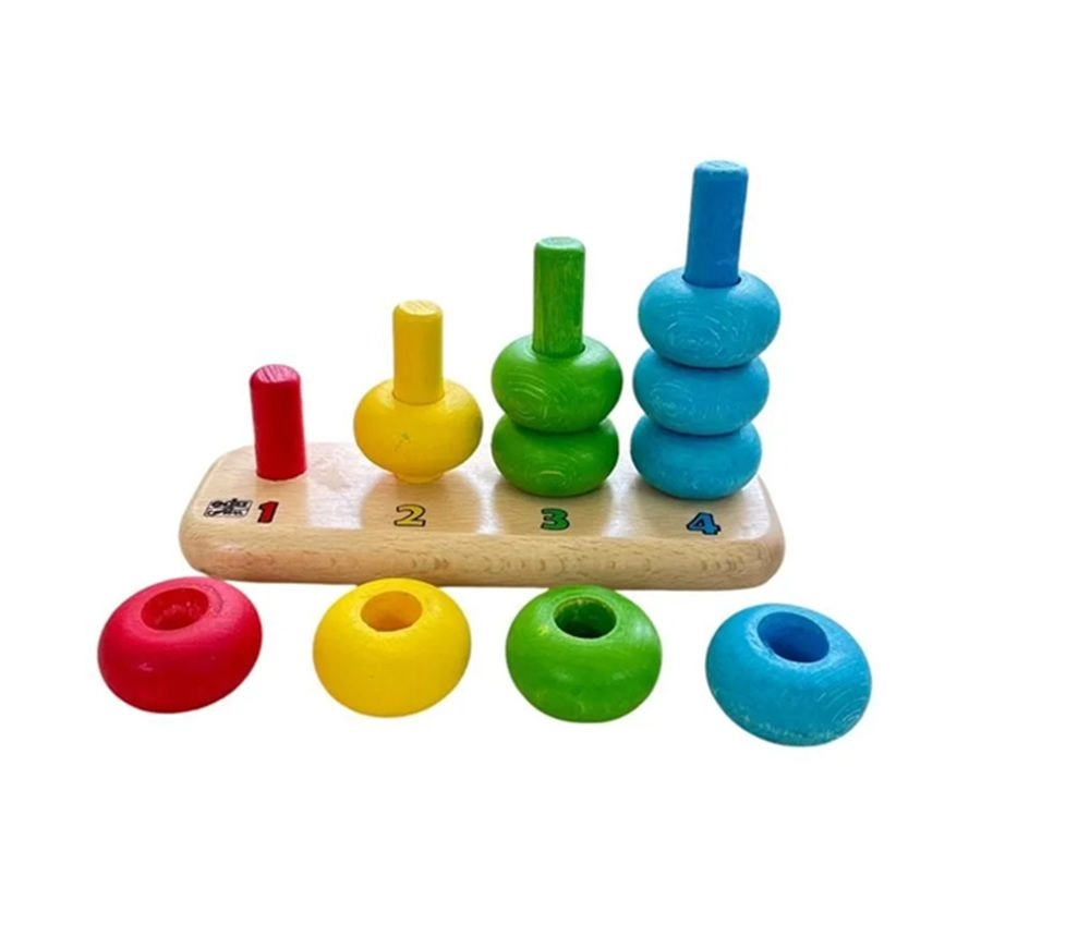 Tower Stacking Rings - Suitable for 2 years and above 10 Pcs