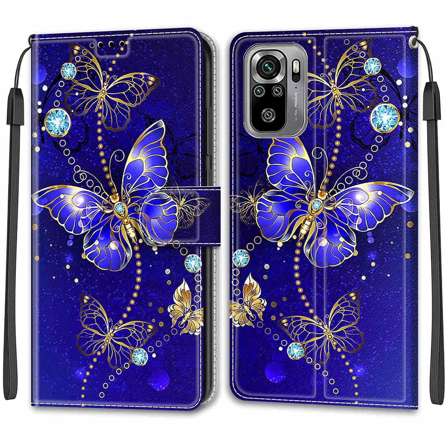 Nadoli Wallet Case Faux Leather Folio for Xiaomi Redmi Note 10 4G