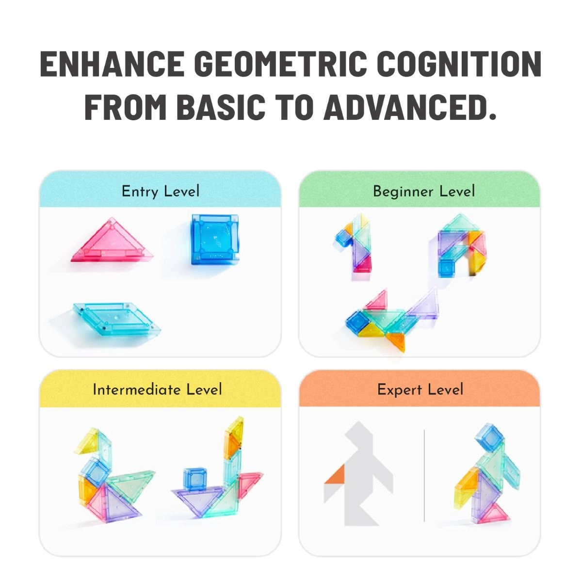 Magnetic Tangram - 3+