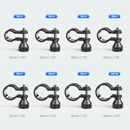 Diving Flashlight Holder Mount Clamp - Adjustable Aluminum Alloy