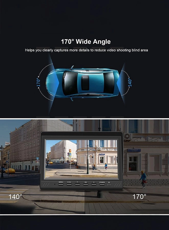 Dual Backup Camera System - Night vision wired 1080P
